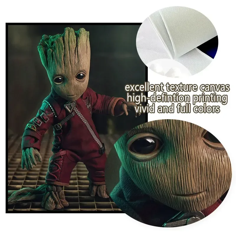 Настенный постер стражи Диснея Картина на холсте с рисунком стены акварелью для