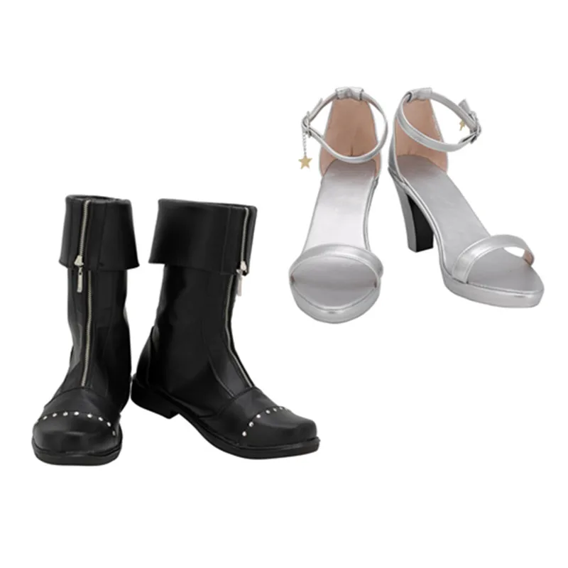 Final Fantasy VII Cloud Strife Aerith Gainsborough Cosplay Shoes Boots Halloween Costumes Accessory Custom Made