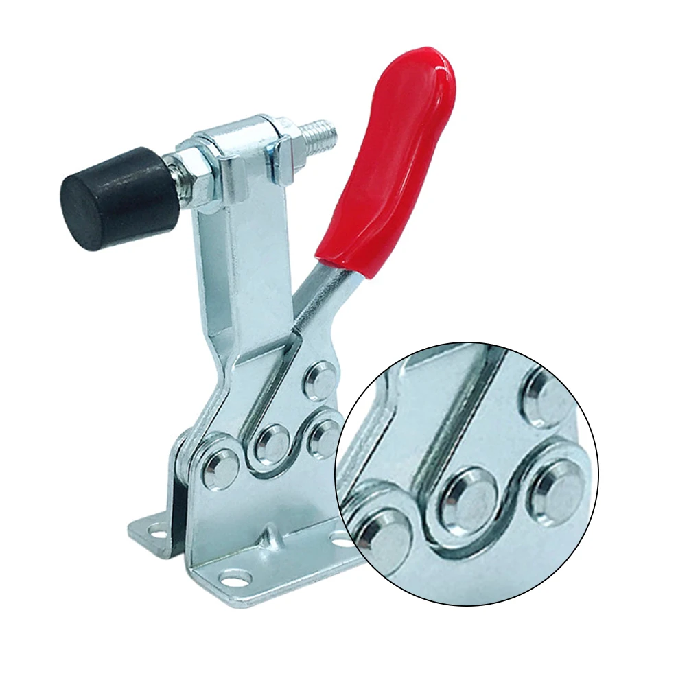 

4pcs Manual Toggle Clamp Antislip Horizontal Fixing Clamp Quick Release Hand Tool Jig Accessory
