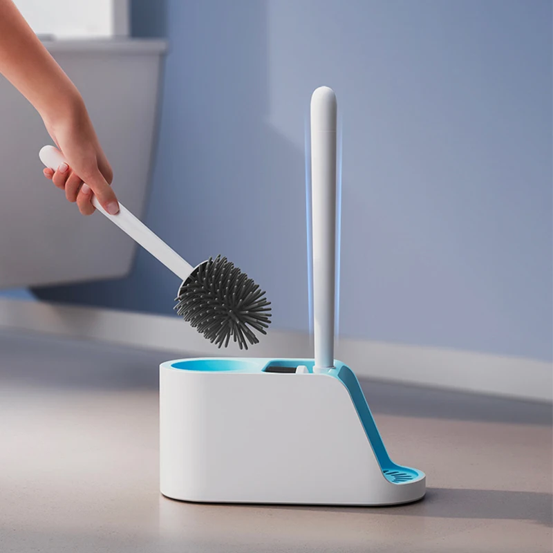 

Silicone Toilet Brush Set No Dead Corner Wash Toilet Brush