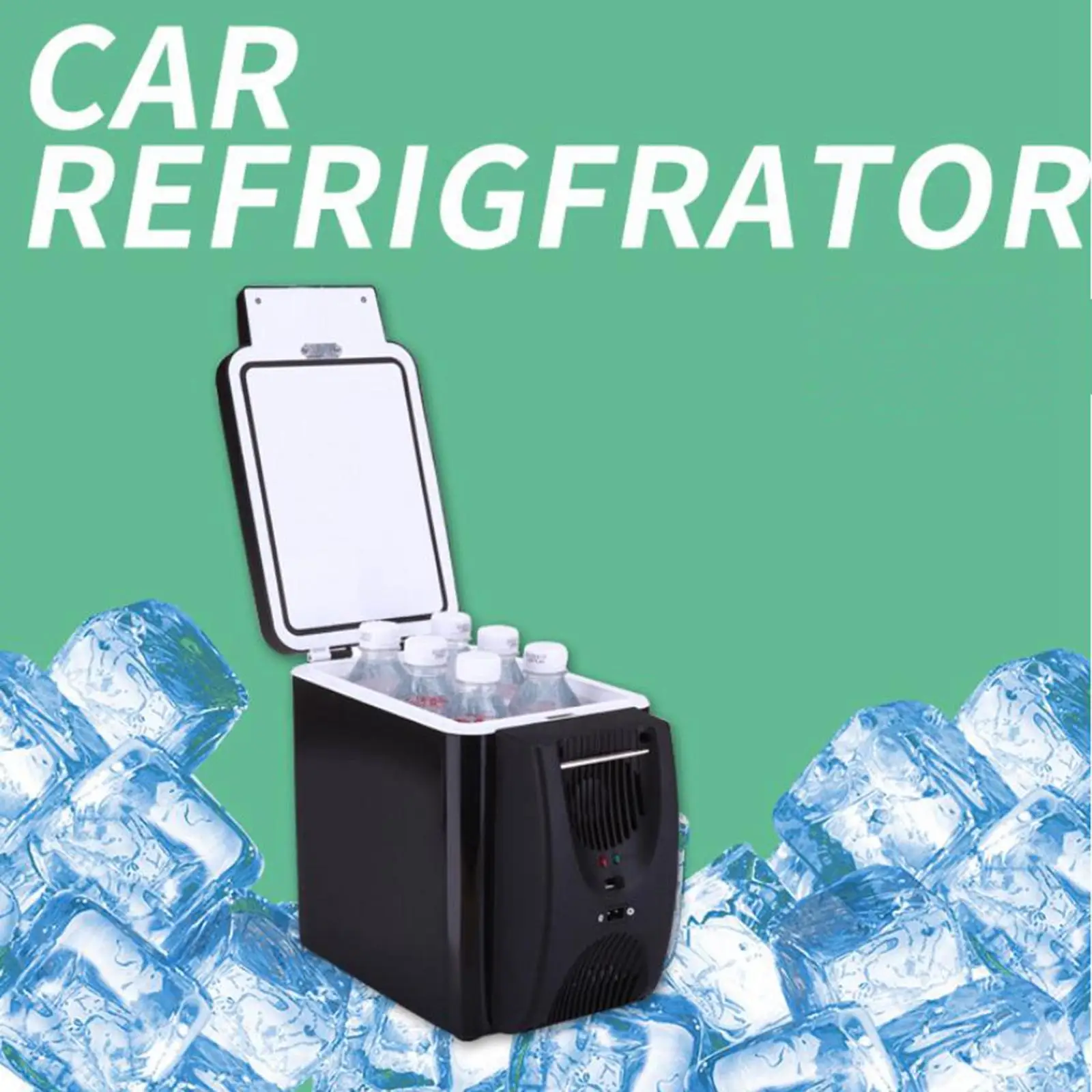 

Compact Mini Fridge, Warmer Dual Using 12V Liter Car Refrigerator Beverage Refrigerators