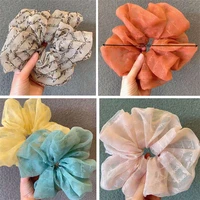 for women solid satin oversized hair scrunchiessilk scrunchie hair rubber bands elastic hair ties accessories ponytail holder