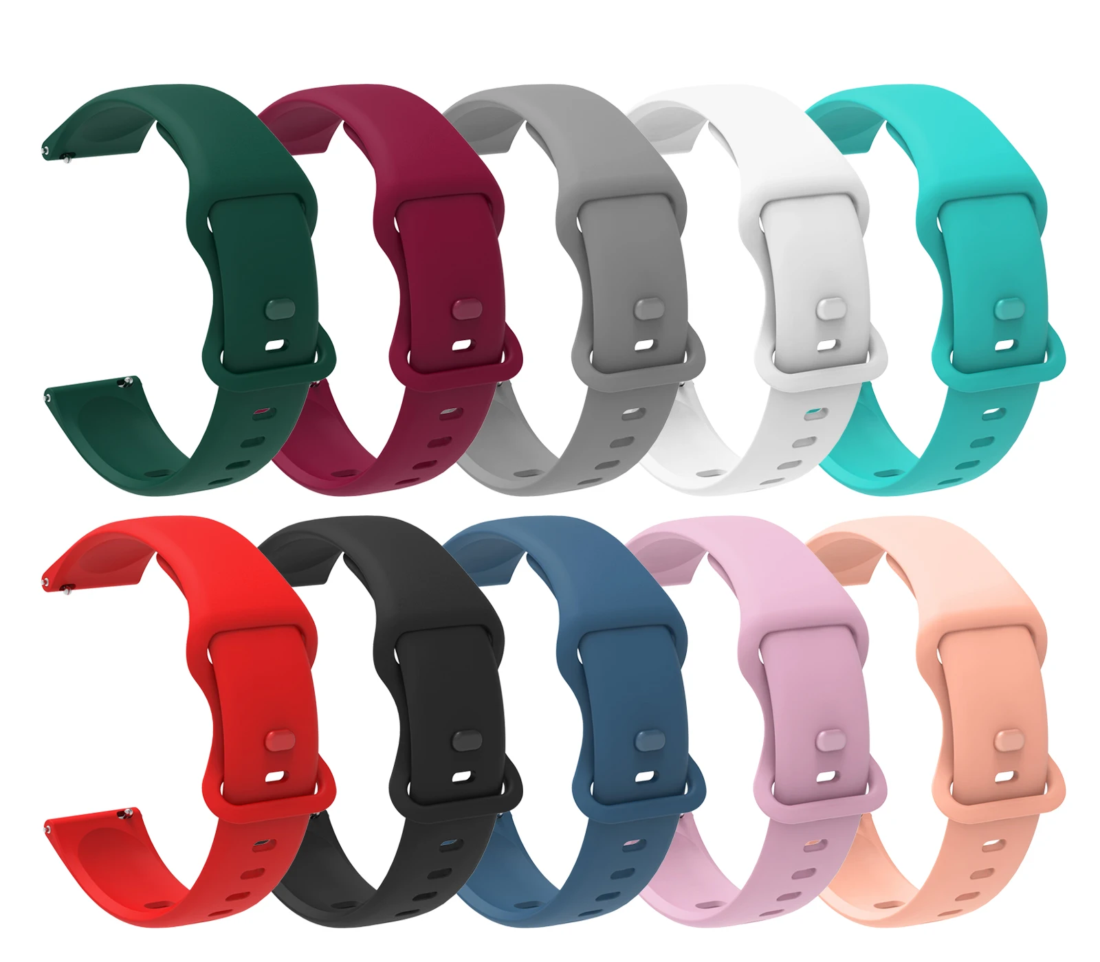 Ремешок силиконовый для Xiaomi Mi Watch сменный Браслет Huami Amazfit GTR 47 мм/GTR 2 2e/GTR 3 Pro 22 мм