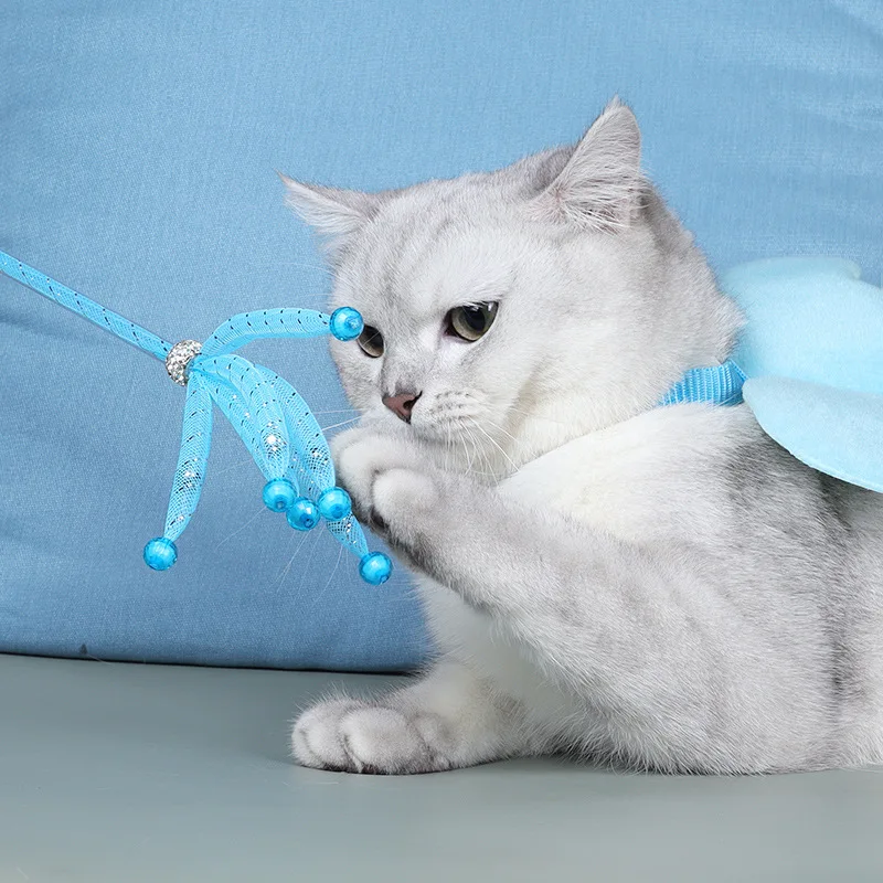 

New Cat Teasing Cat Stick Replaceable Head Interactive Toy Handmade Diy Teasing Cat Toy Teasing Cat Stick Pet Cat Supplies
