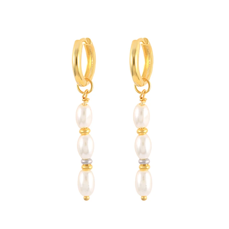 

Luxury Pearls Pendant Dangle Ear Piercing Drop Earrings for Women Bohemia Fashion Jewelry Ins Same Earring Wedding Party Gifts