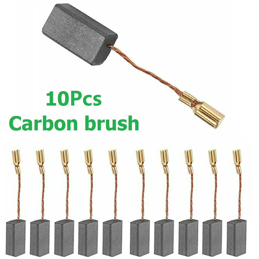 

10PCS Carbon Brushes For Bosch GWS6-100 Dongcheng S1M-FF03-100A Angle Grinder 15mm* 8mm*5mm Carbon Brushes Tool Accessories