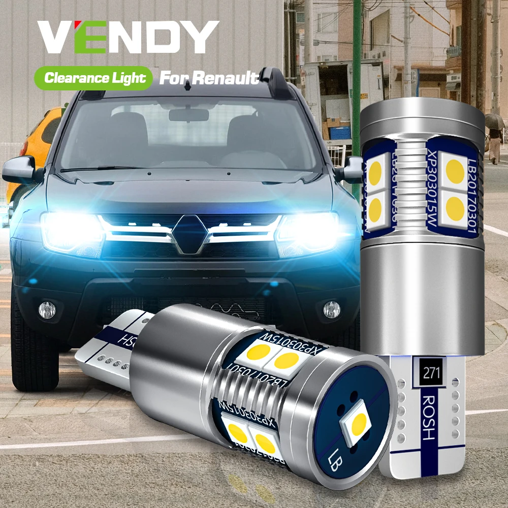 2x светильник Canbus W5W T10 для Renault avнезависиo Аляска Captur Dokker Duster Fluence Kangoo Modus Sandero Koleos Logan