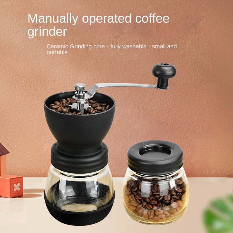 

Manual Bean Grinder Manual Coffee Machine Glass Fully Washable Crusher Coffee Bean Grinder Manual Coffee Machine