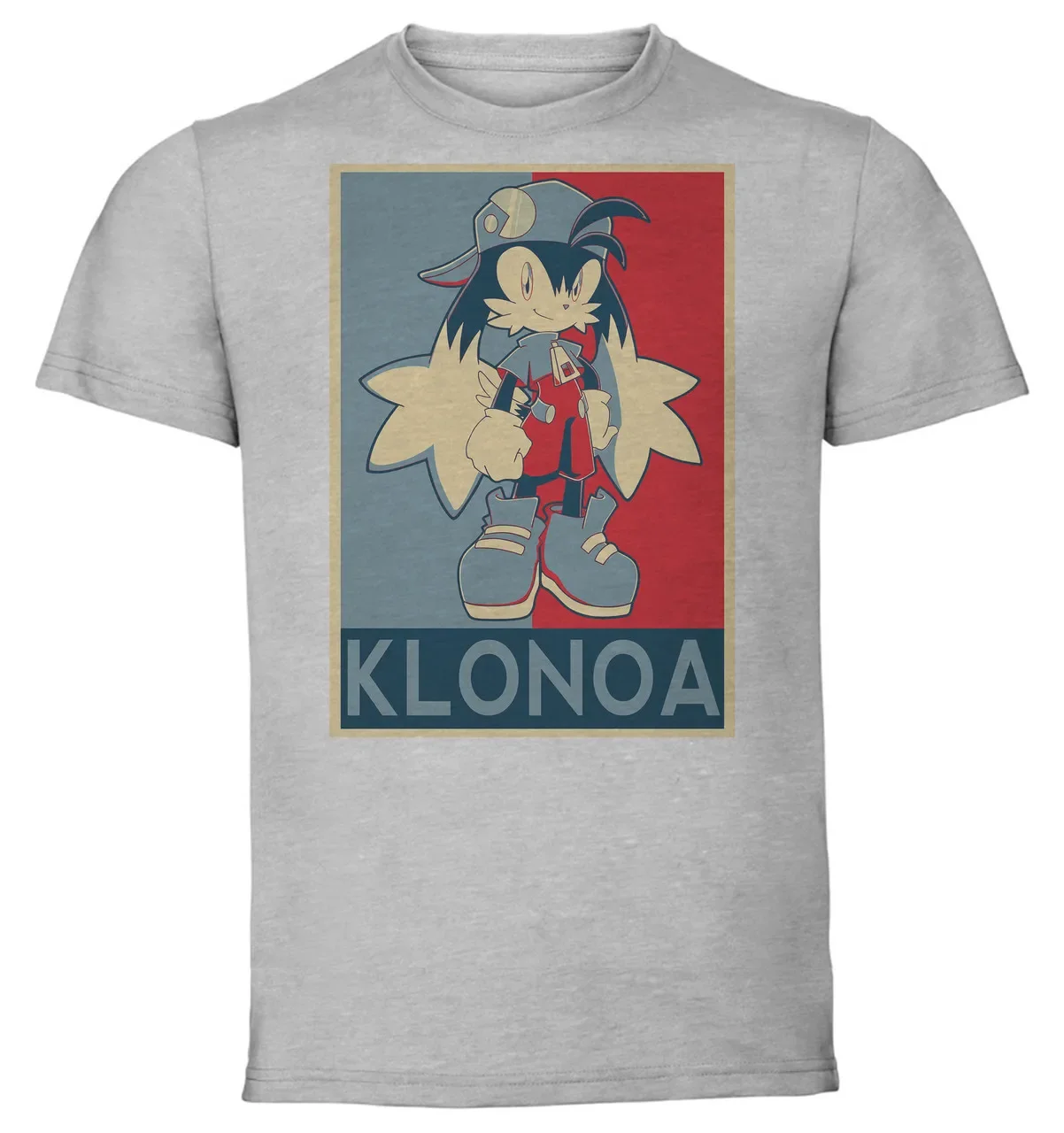 Футболка унисекс серая пропагандистская Klonoa вариант