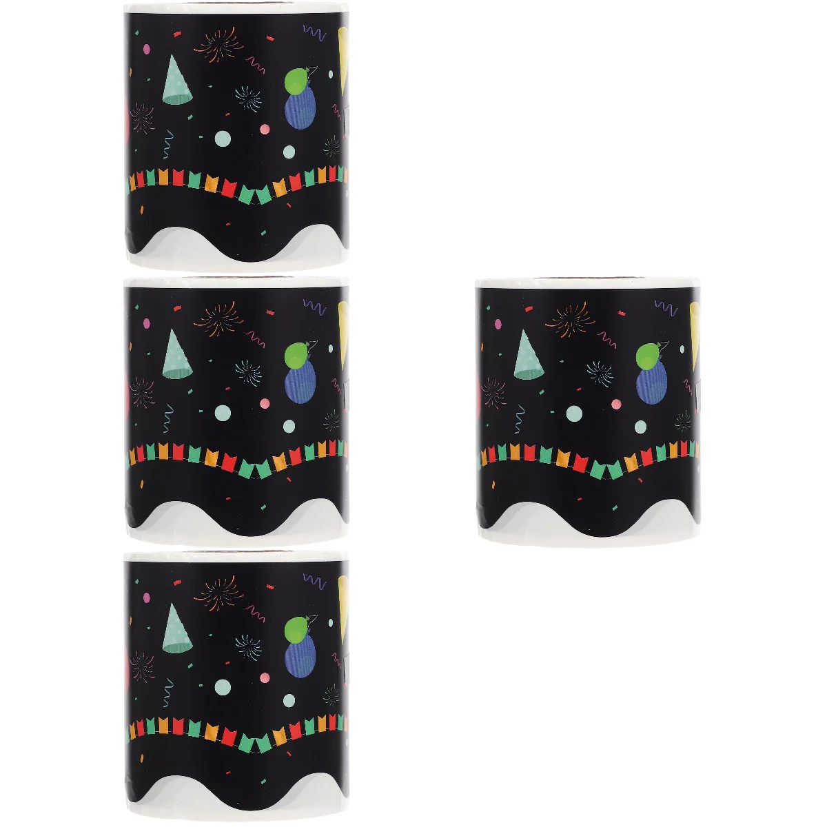 

4 Rolls Classroom Cartoon School DIY Border Decal Blackboard Border Decal Bulletin Board Trim DIY Border Sticker