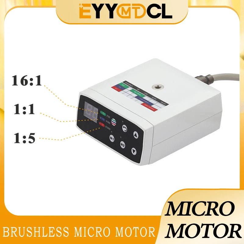 

Brushless Electric Micro Motor LED Dental Equipment Waterproof High Speed 1:5 Contra Angle Handpiece Fiber Optical Dentistry