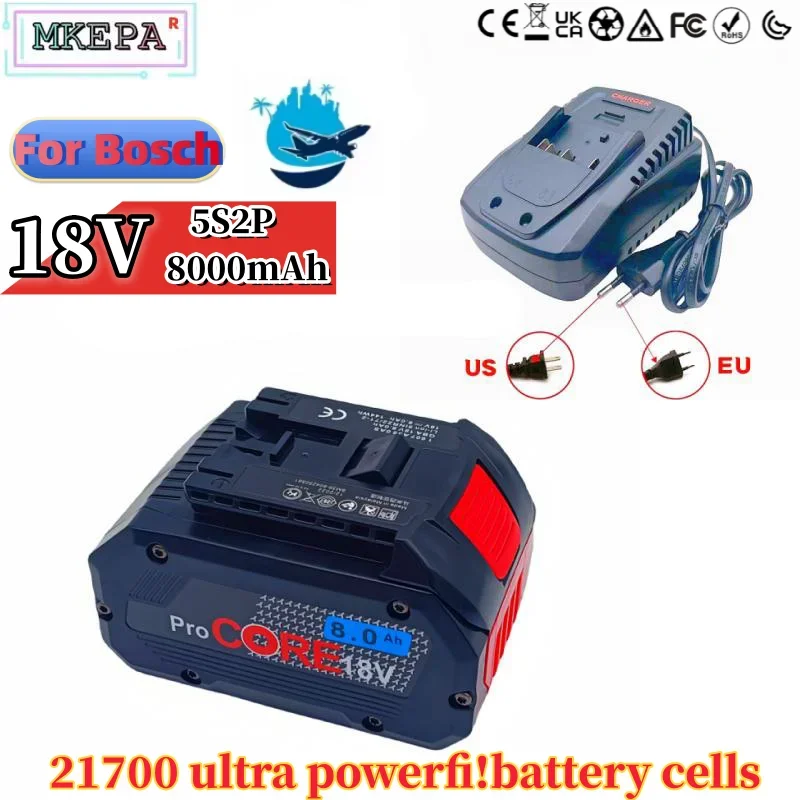 Аккумуляторная батарея BAT609 BAT618 GBA18V80 21700