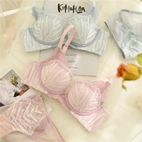 gather up the support without steel ring lingerie lace sexy bra set to collect the breasts and show the chest big underwear