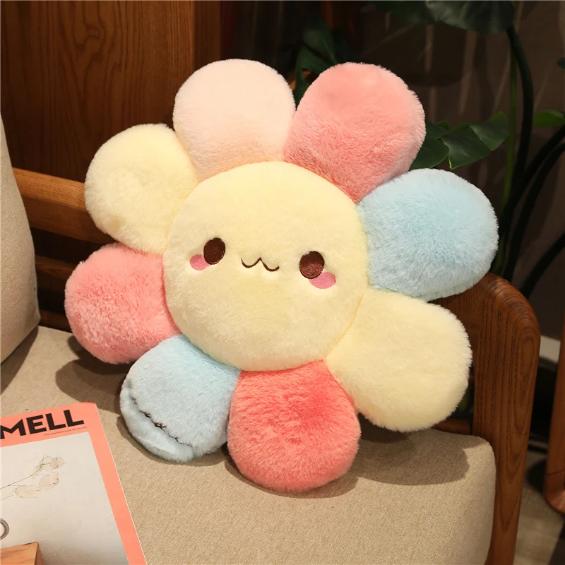 

Daisy Throw Pillow Flower Plush Toy Office Chair Cushion Plant Stuffed Doll Tatami Floor Cushion Home Decor For Kids Girls Gifts