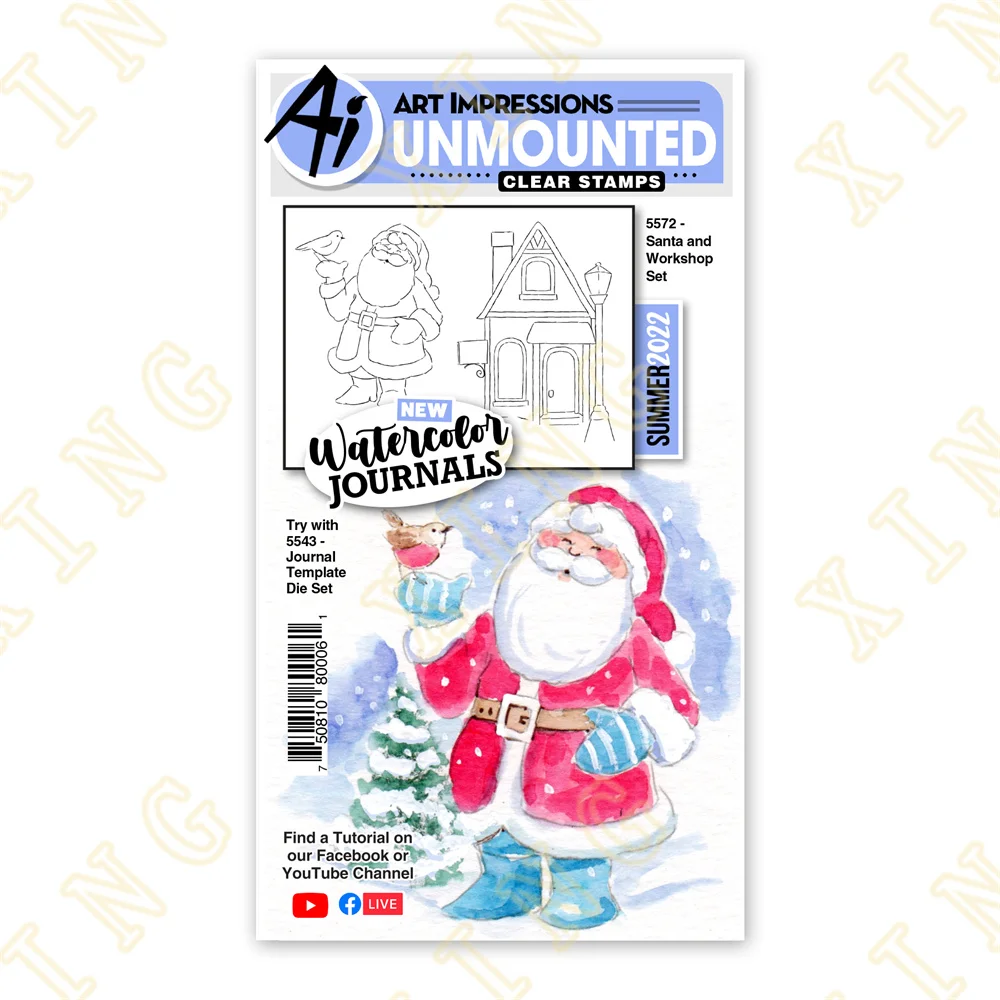 

Christmas Santa Workshop New Metal Cutting Dies Stamps Scrapbook Diary Secoration Embossing Template Diy Greeting Card Handmade