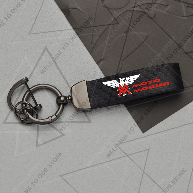 

Новый классический брелок для мотоцикла с логотипом Moto Morini X-CAPE Corsaro 750 Seiemmezzo SCR STR Calibro из углеродного волокна, держатель для ключей