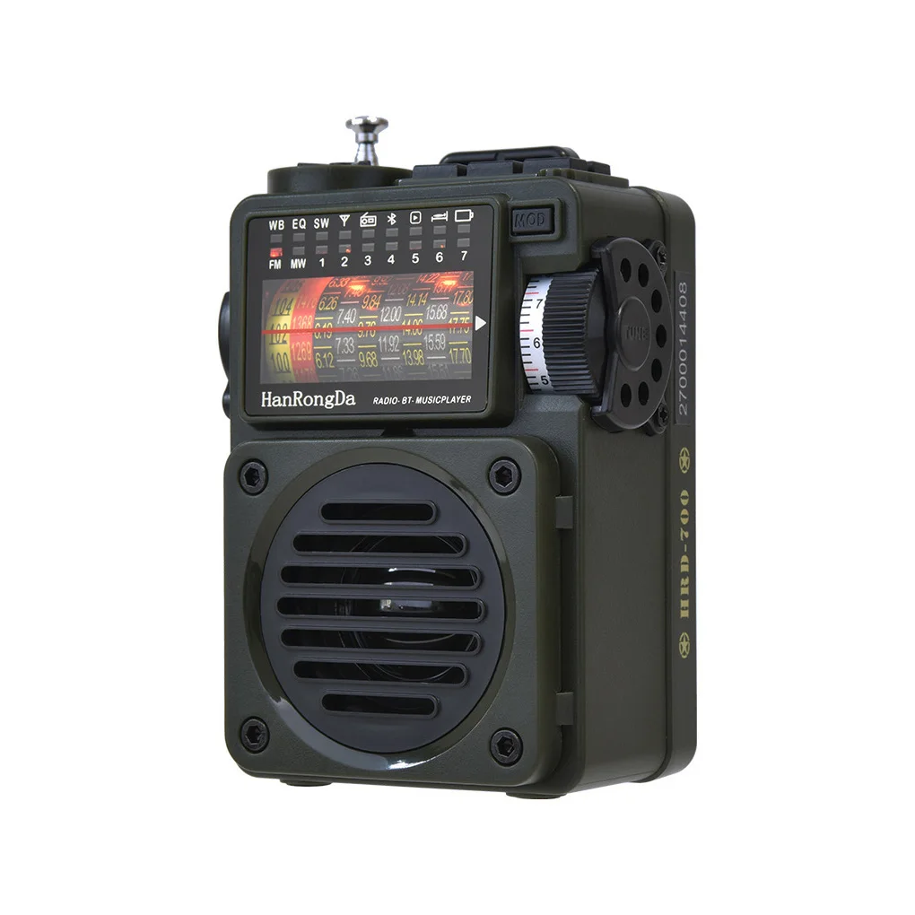 

ABS Bluetooth-compatible Radio Portable Battery Powered Wide Range Replacement Surround Rechargeable Wireless Radios