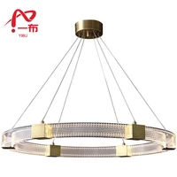 nordic round ceiling chandelier for living dining room bedroom aluminum body acrylic lampshade oval pendant lamp interior lights