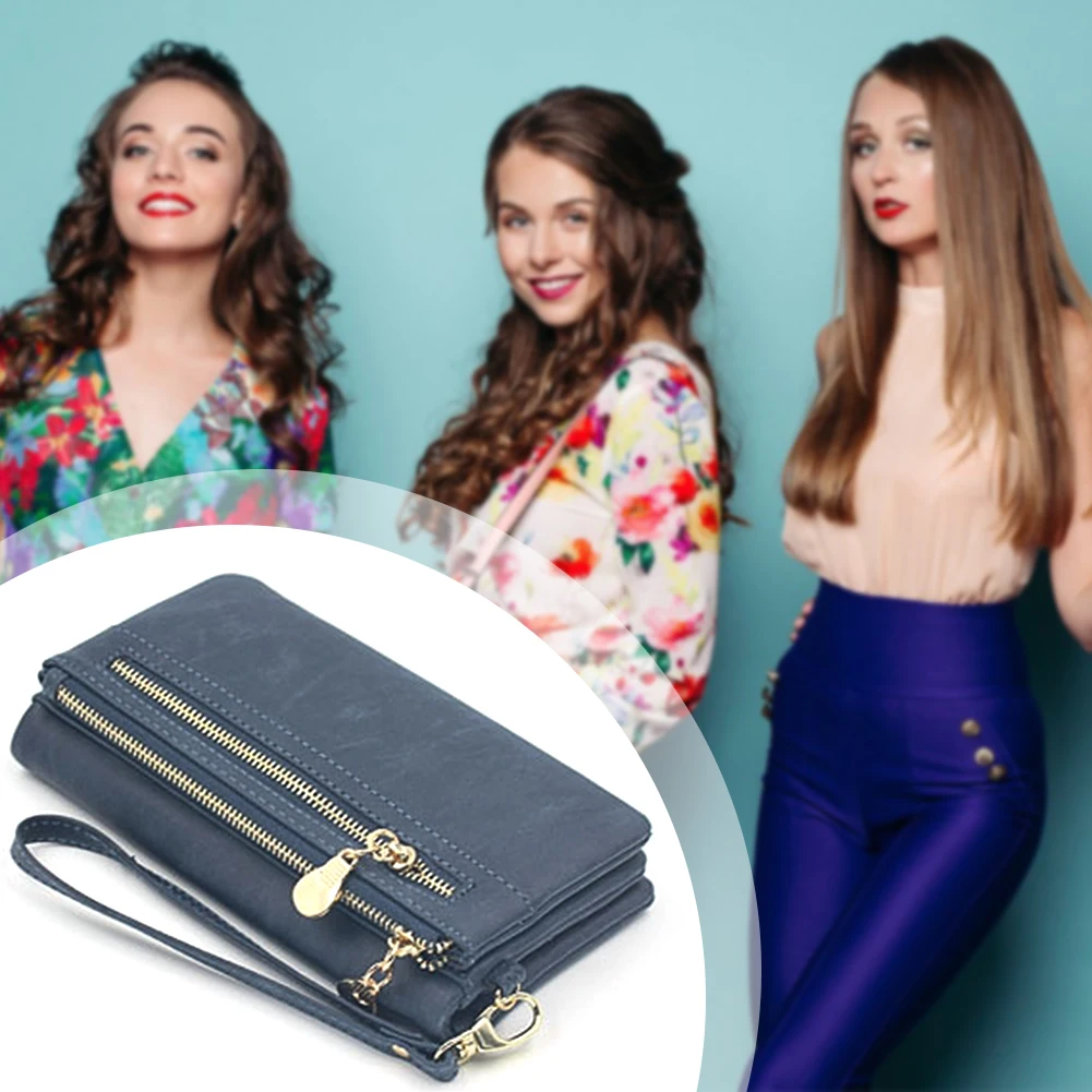 Унисекс водонепроницаемый длинный держатель для карт из искусственной кожи