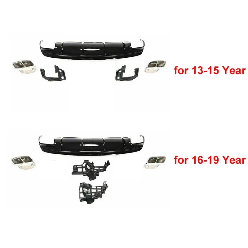 Диффузор заднего бампера для Mercedes-Benz CLA W117 C117 CLA200 CLA250 Sport CLA45 AMG 2013-2019 Углеродное