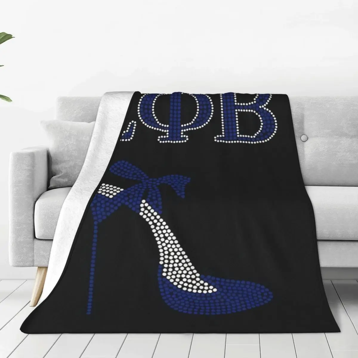 

Zeta Phi Beta Sorority Blanket Soft Fleece Autumn Warm Flannel Greek Letter 1920 Throw Blankets for Sofa Home Bed Quilt