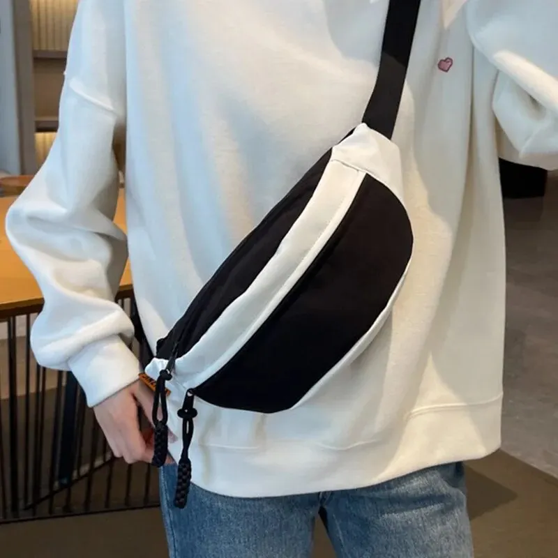 Простая нейлоновая сумка через плечо с плечевым ремнем Сумка-мессенджер большой