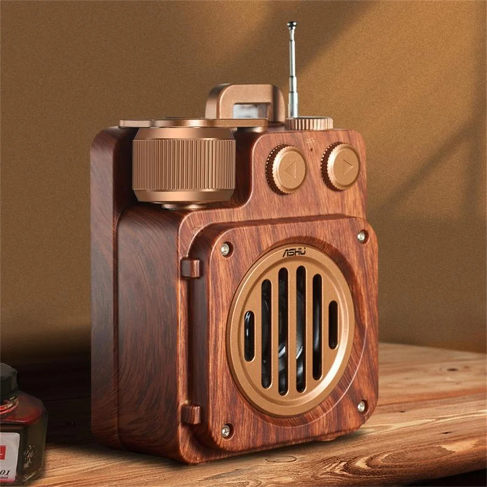 

Retro Wireless Vintage Am Fm Radio Portable Radio Speakers With Crystal Clear Sound Retro Speaker FM Radio For Home Office