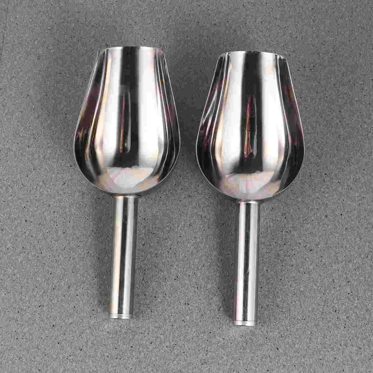 

3pcs Stainless Steel Scoop Metal Scoops for Kitchen Candy Scoop Bath Scoops Utility Scoops for Cube Flour Sugar Coffee Bean