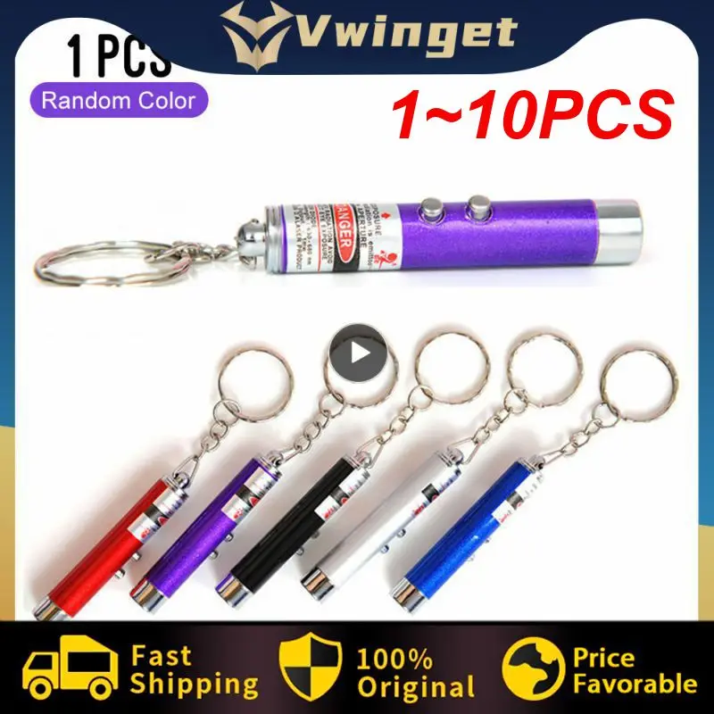 

1~10PCS New LED Laser Pen Pointer Interactive Safe Toys For Cats Funny Cat Pen Laser Bright Animation Shadow Red Dot Sight