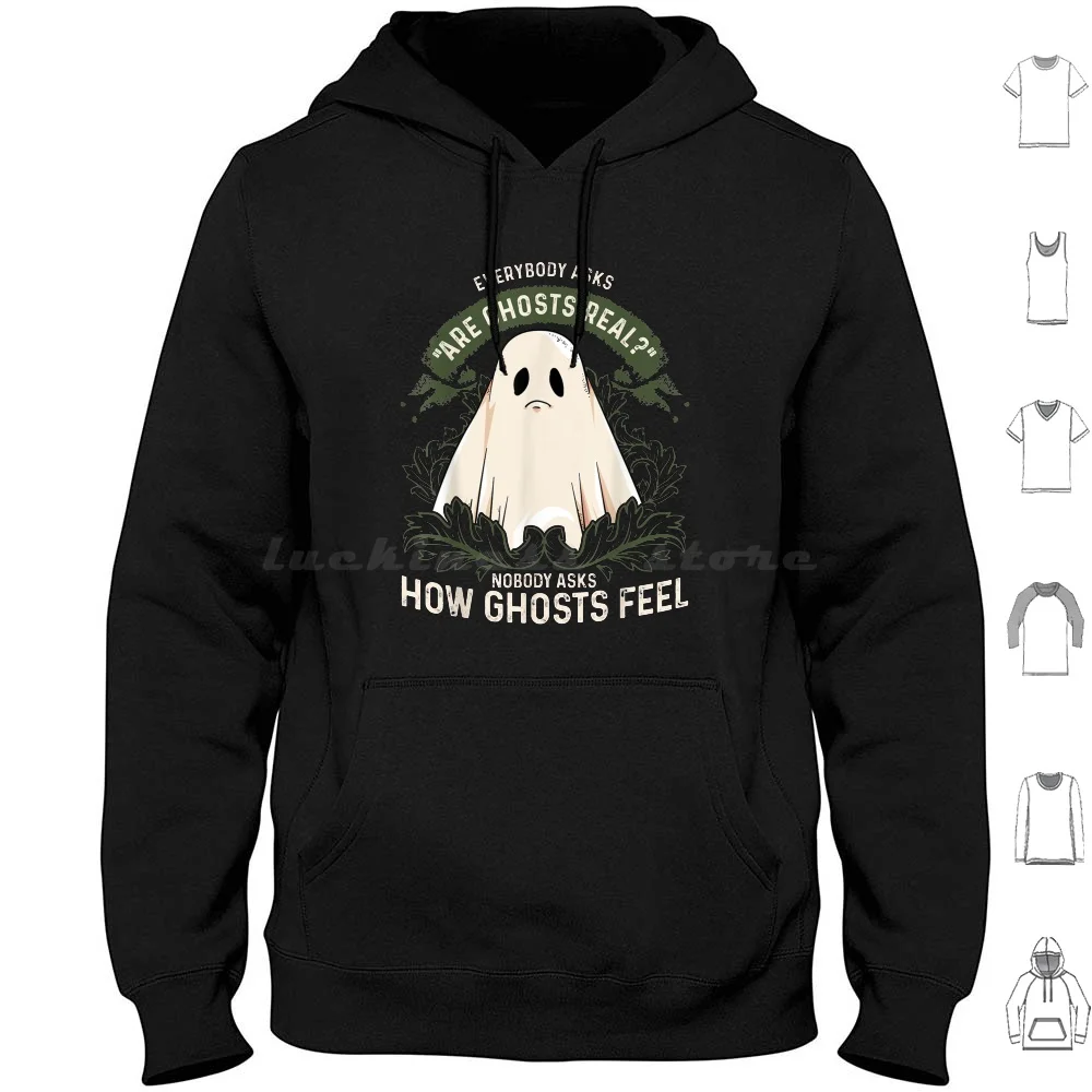 

Sad Ghost Sheet Ghost Funny Paranormal Ghost Hunting Spirits Hoodies Long Sleeve Sad Ghost Sheet Ghost Funny Paranormal