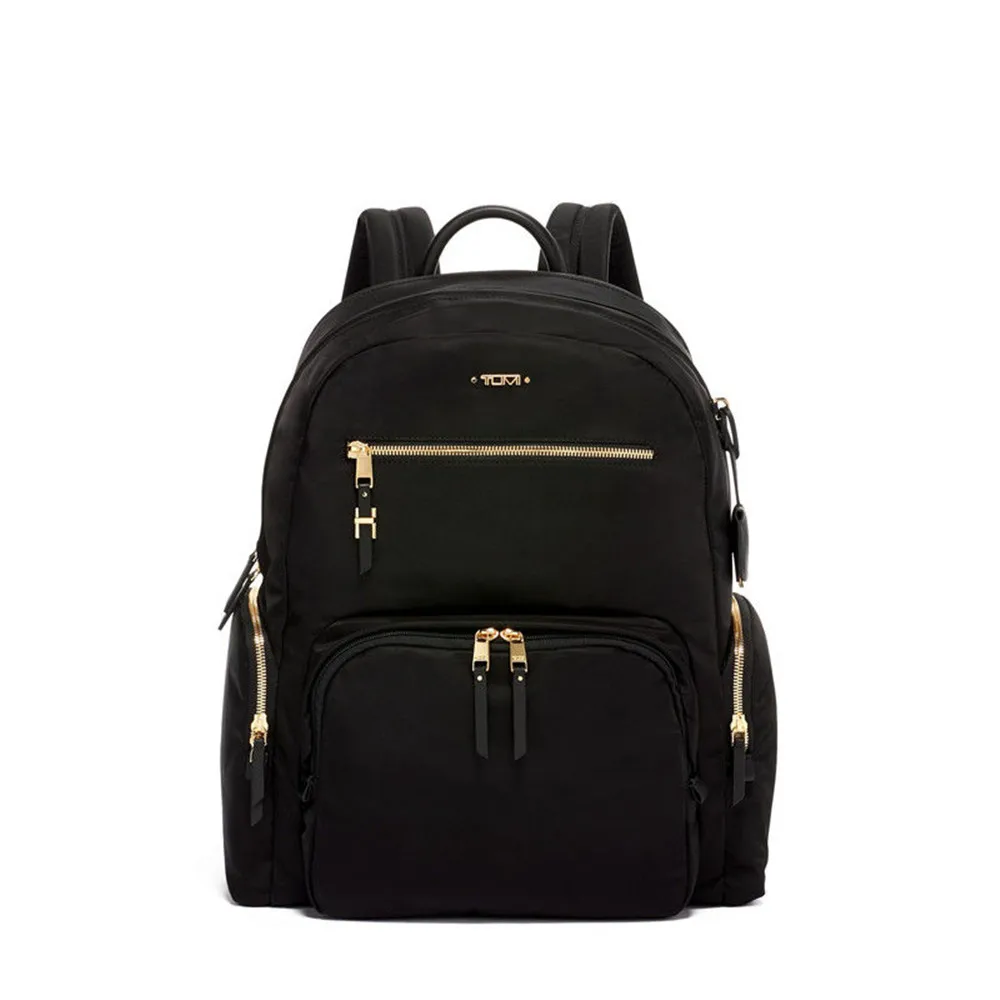 

0196300D backpack women's business leisure large capacity leather outdoor nylon computer backpack