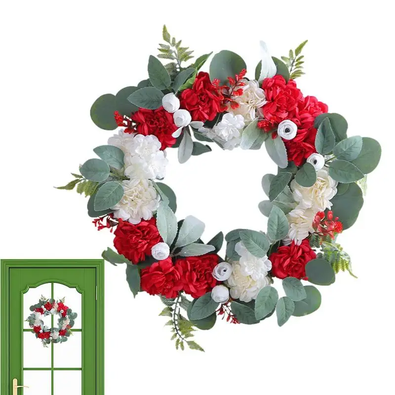 

Spring Summer Door Wreath Artificial Wreath Spring Summer Season Hydrangea Wreath Greenery Wreath For Indoor Outdoor Holiday