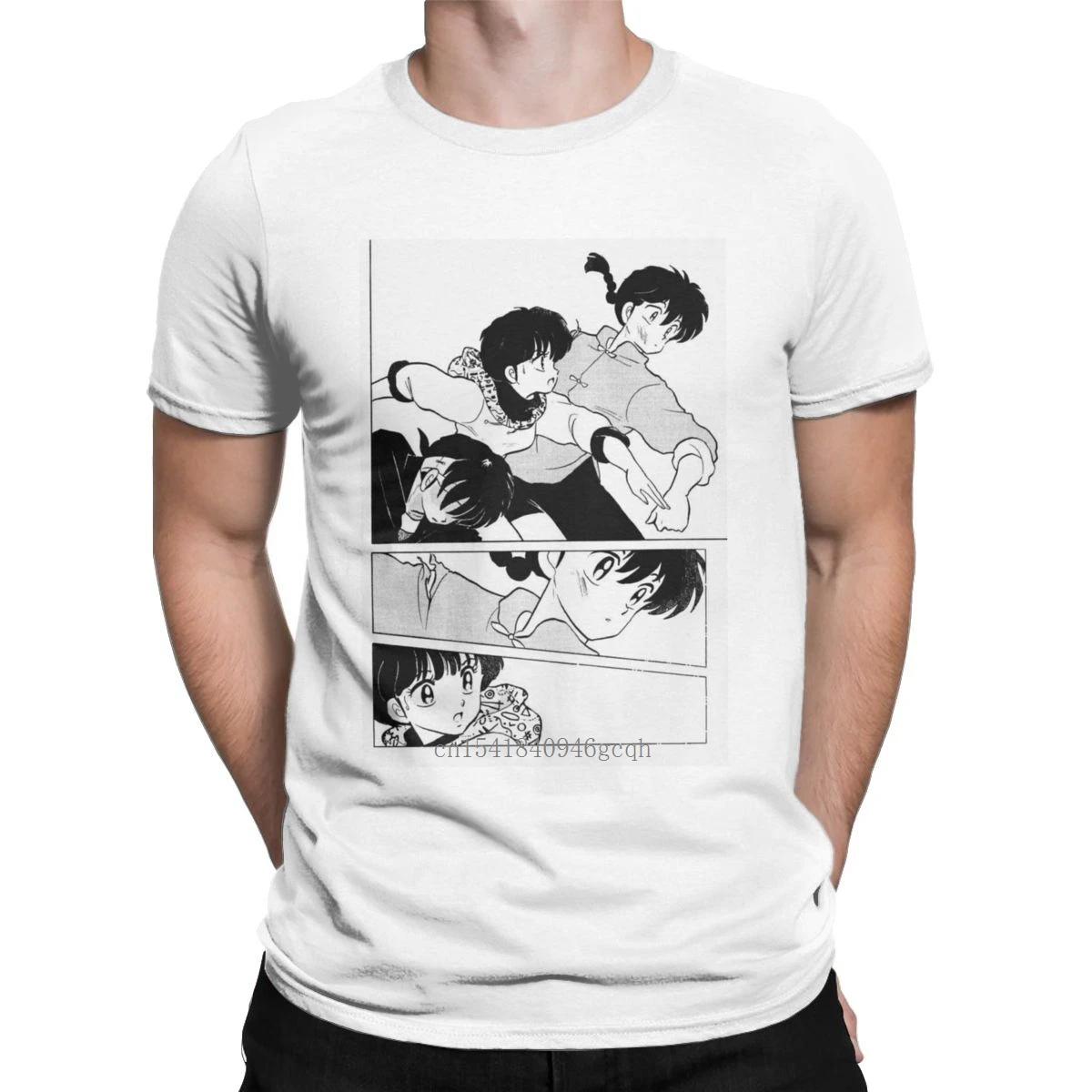 

Unique Ranma And Akane Fighting Ranma 12 T-Shirt Men 100% Cotton T Shirts Anime Japan Short Sleeve Tee Shirt Gift Idea Tops