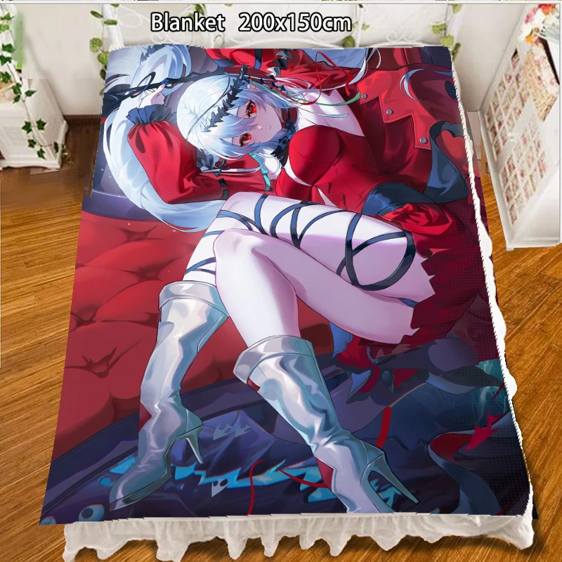

Anime Fleece Blanket Arknights Warfarin Quilt Carpet Soft Bedding Accessories 200x150cm