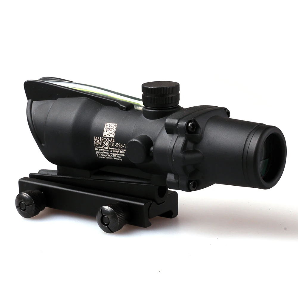Оптический прицел Trijicon Scope ACOG 4X3 2 Style реальное волокно красный или зеленый свет |
