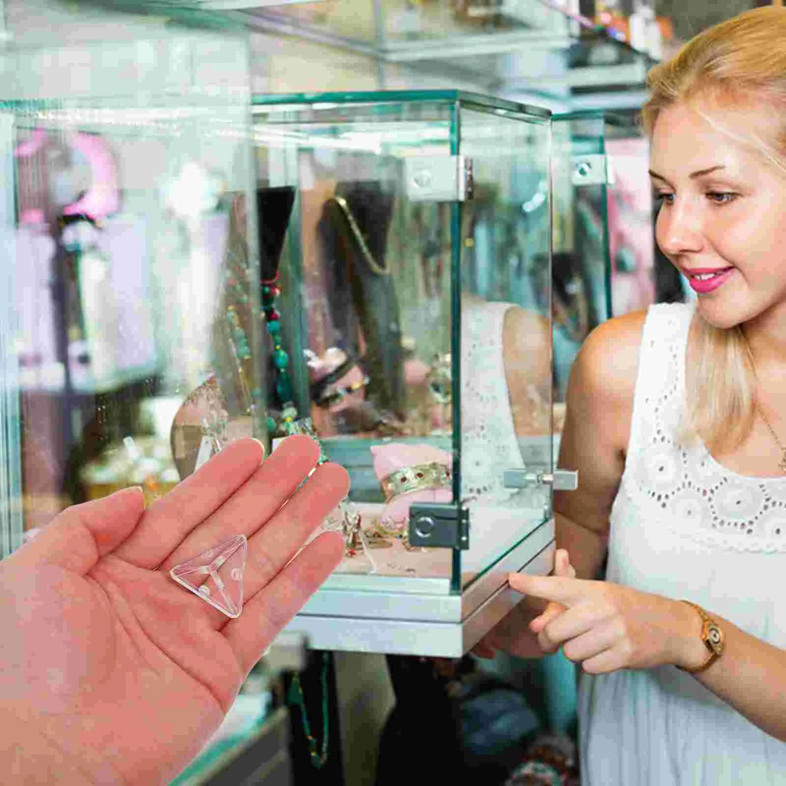 10 шт. мебельная угловая акриловая коробка прозрачная витрина ящики защитные