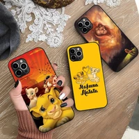 simba lion king phone case silicone soft for iphone 13 12 11 pro mini xs max 8 7 plus x 2020 xr cover