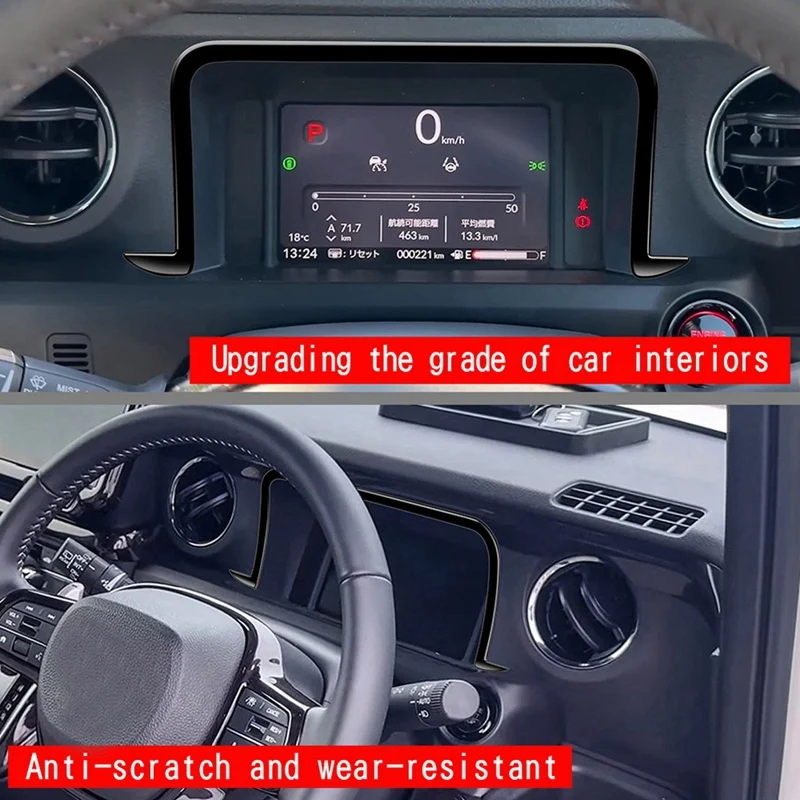 Наклейки на рамку прибора автомобиля для Honda N-BOX 2024 аксессуары салона RHD