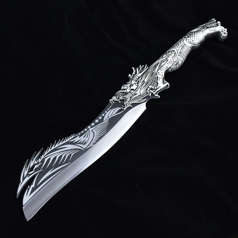 

9.5 Inch Wood Chopper Knife Sharp Handmade Long Machete Longquan Kitchen Hatchet Knife Chop Big Bone Poultry Tools China Messer