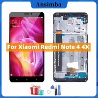 new 5 5 inch for xiaomi redmi note 4 lcd touch screen panel digitizer assembly for redmi note 4x lcd display with frame