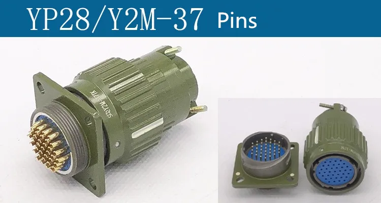 

Армейский зеленый авиационный разъем Y28M