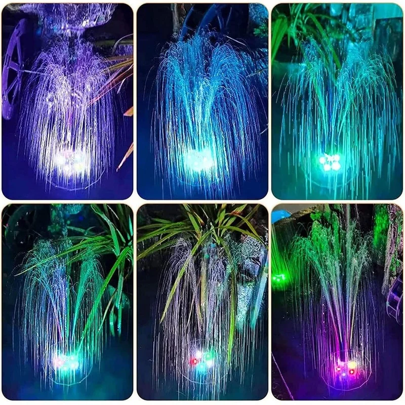 Floating Solar Fountain Garden Waterfall Pool Pond Bird Bath Panel Powered Water Pump Decoration |