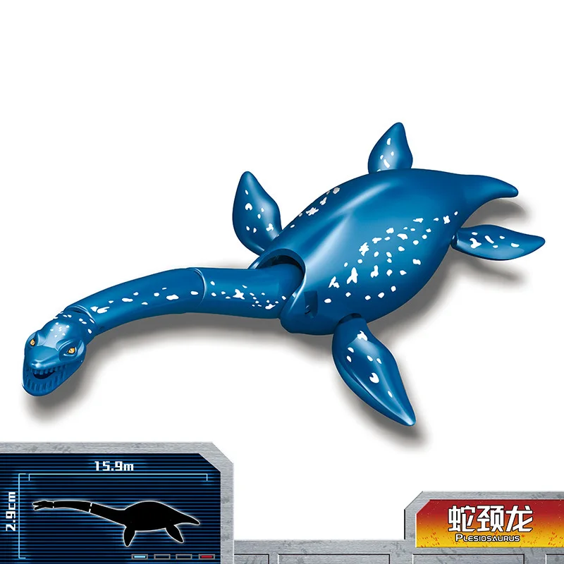 

Plesiosaur MOC Ocean Dinosaur Building Blocks Carnivorous Model Collection Mutant Colour Bricks Toys Compatible With LEGO