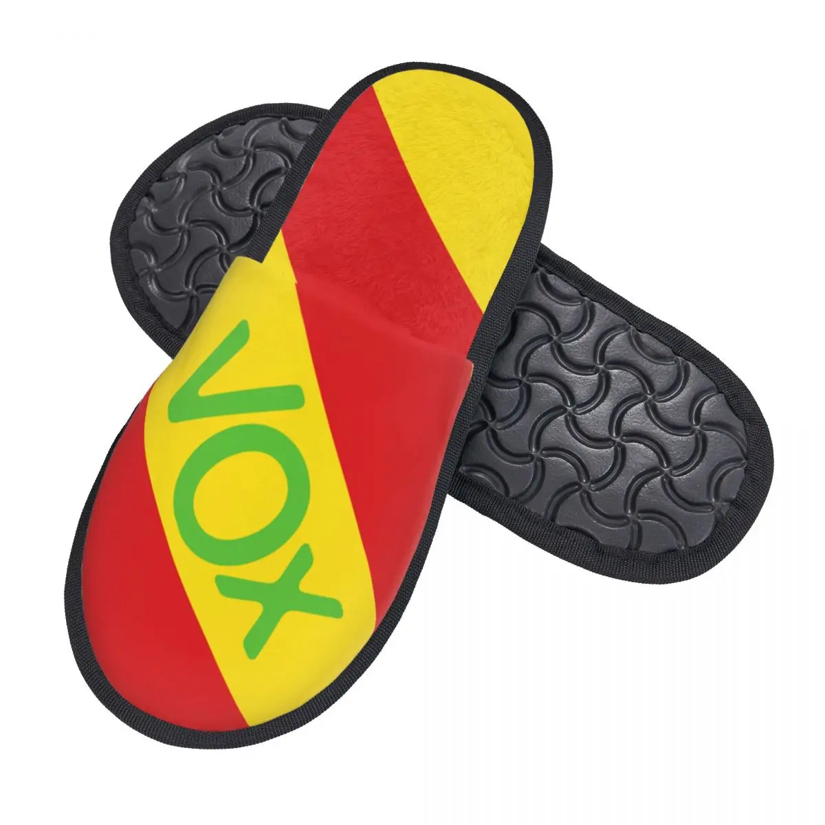Пользовательские флаг Испании Vox мягкие домашние тапочки из пены с эффектом