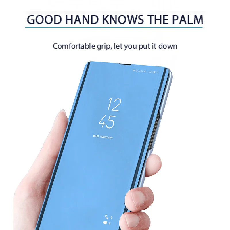 Гальванизированный зеркальный Вертикальный флип-чехол для телефона Samsung S10 S20 S21