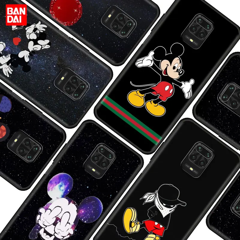 

Mickey Mouse Minnie Star Case for Xiaomi Redmi Note 7 8 9 9s 10 11 8T 11T Pro Plus 5G 4G Cover Style Fashion Silicone Black Thin