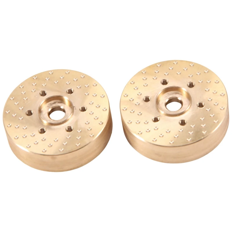 

2 шт латунные тормозные дисковые весы для 1.55 дюймов колёсные диски 1/10 Радиоуправляемый гусеничный автомобиль Axial Jr RC4WD D90 TF2 Tamiya CC01 LC70