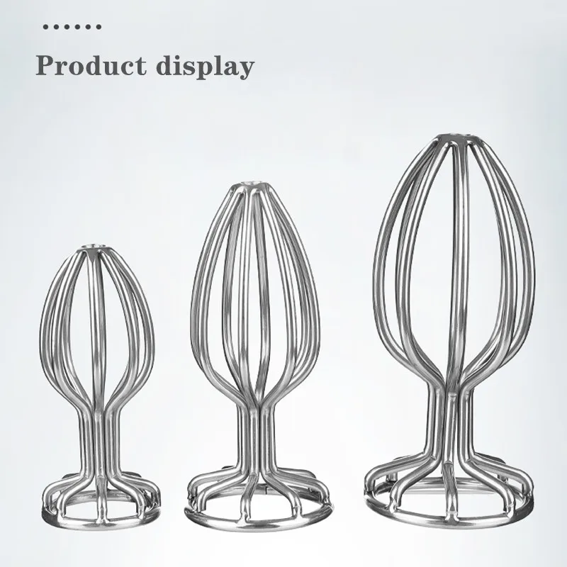 Анальная пробка новый стиль металлическая нержавеющая ажурная для пар Женские