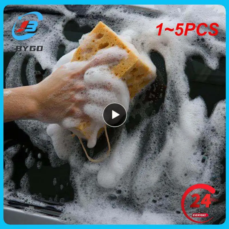 

1~5PCS Honeycomb Sponge Brush Durable Universal Car Washing Sponge Thick Coral Car Wash Sponge Block Car Washing Tools