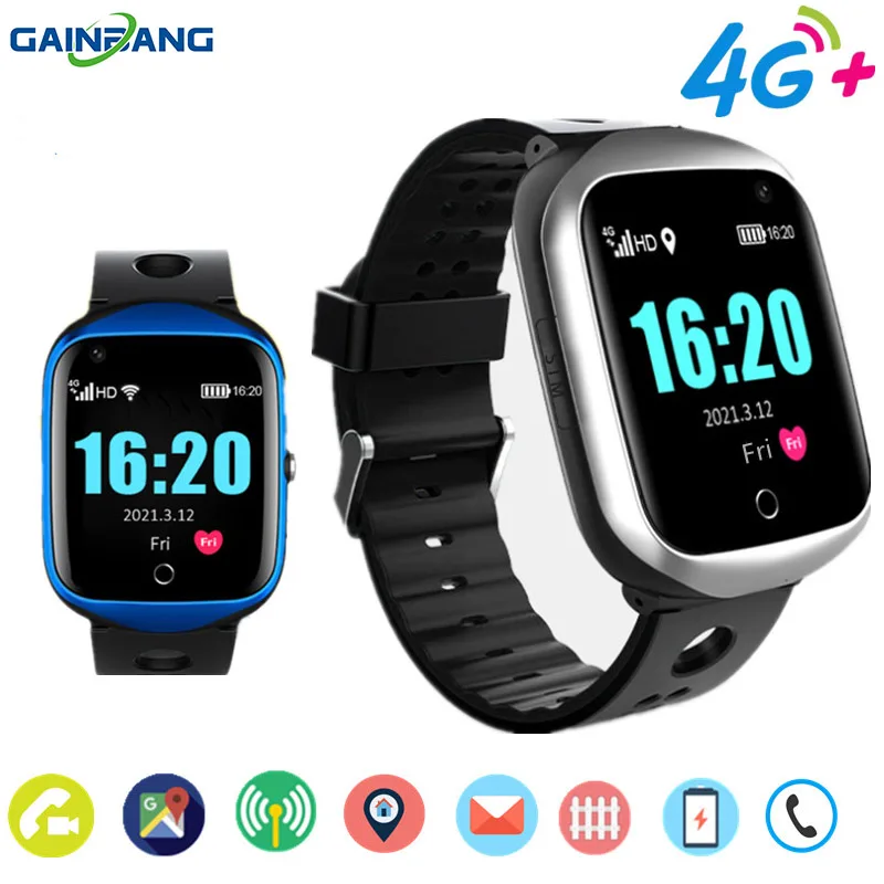 Детские Смарт-часы FA66 4G телефон GPS SOS LBS Wi-Fi камера в реальном времени видеозвонок